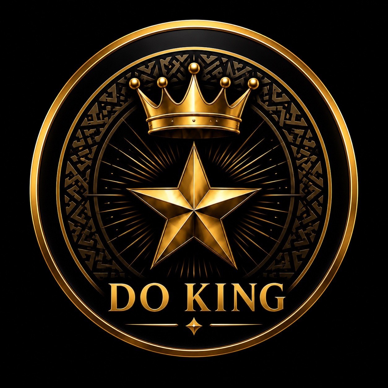 DO KING gold crown and star logo
